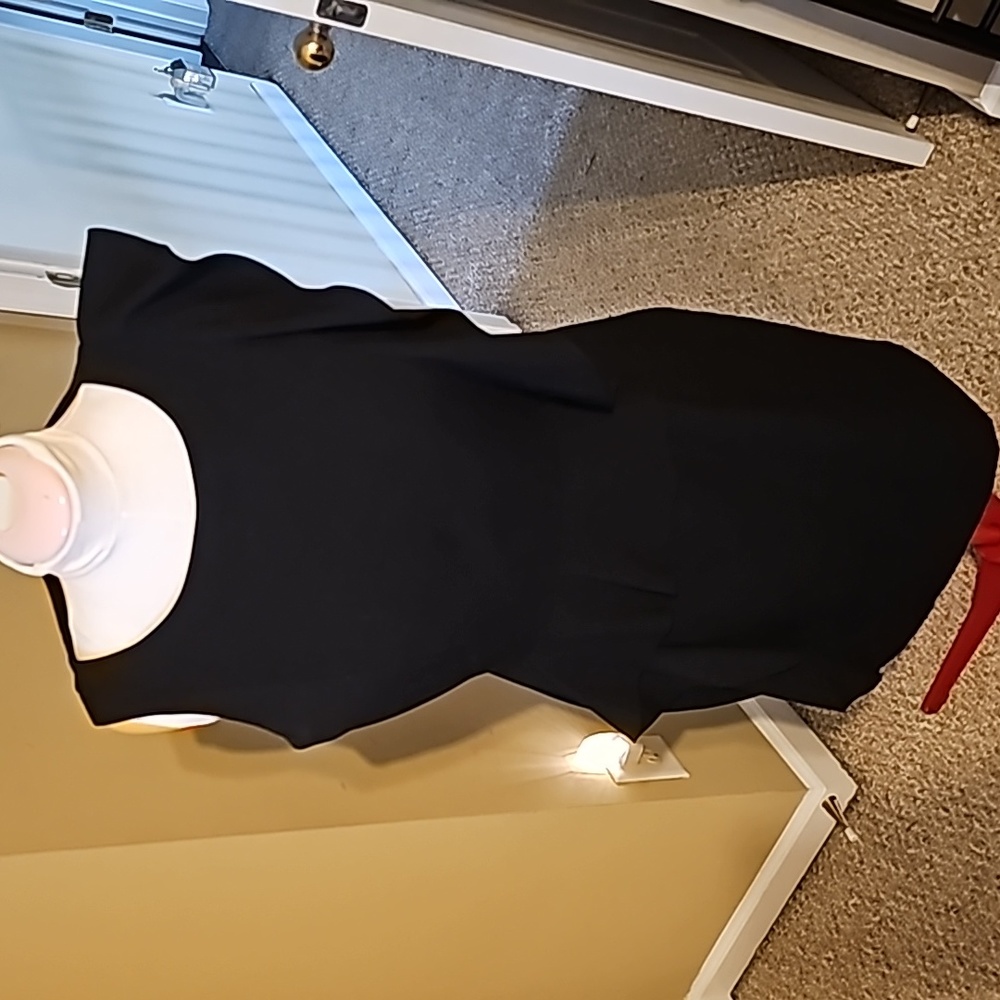 Calvin Klein size 14 black sheath dress